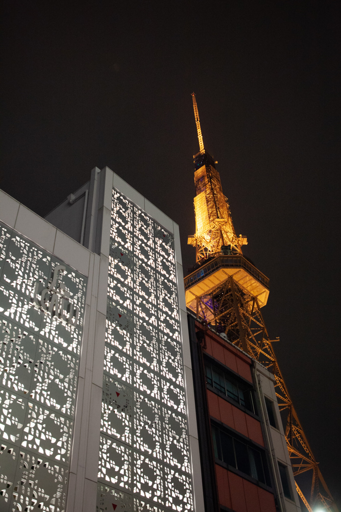 名古屋のテレビ塔　夜です