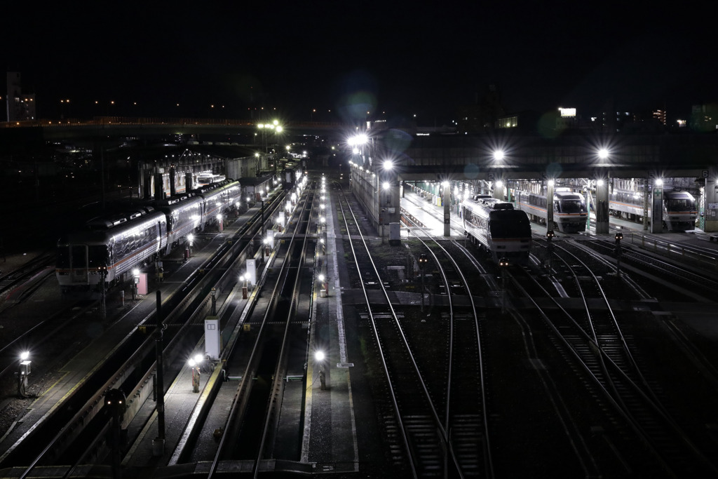 Night station.