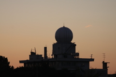 名古屋地方気象台　夕日