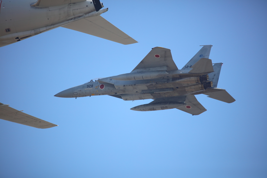 空中給油デモ F15