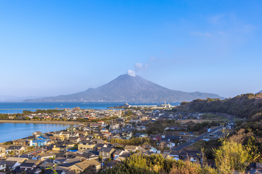 綺麗な山容（桜島）