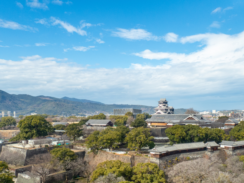 高い所から