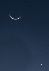 月と金星
