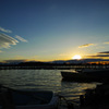 夕暮れ時の多々良沼