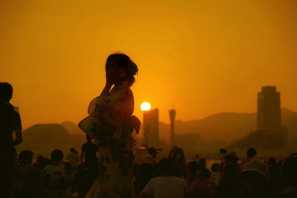 浴衣と花火大会