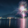 河口湖冬花火2018
