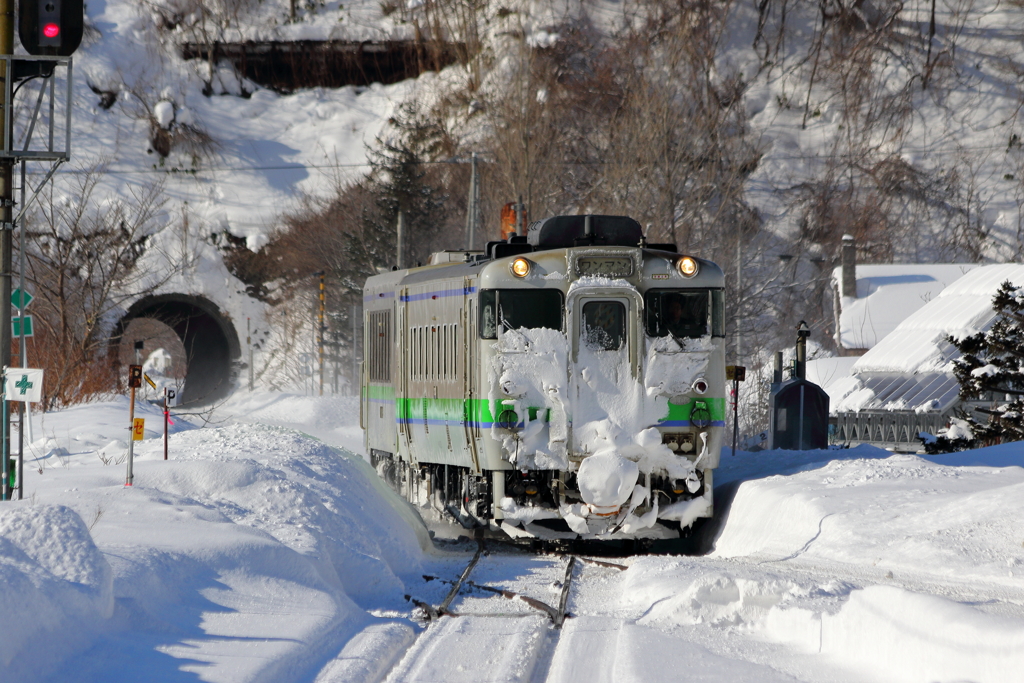 雪まみれ