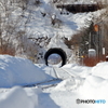 雪のトンネル