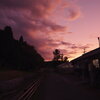 夕闇せまる道の駅つくで手作り村