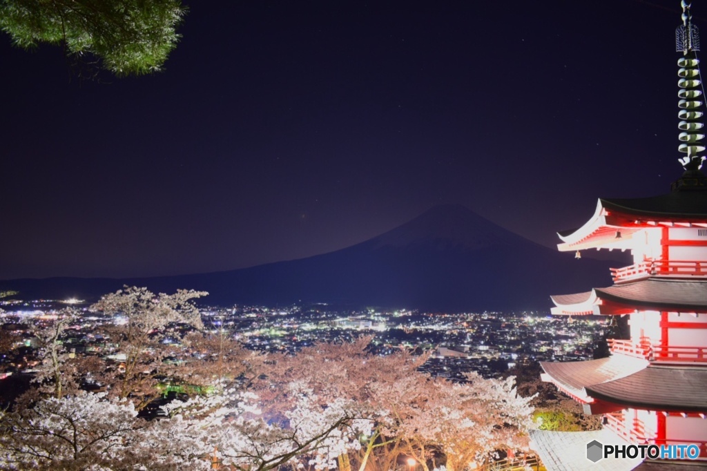 春の忠霊塔