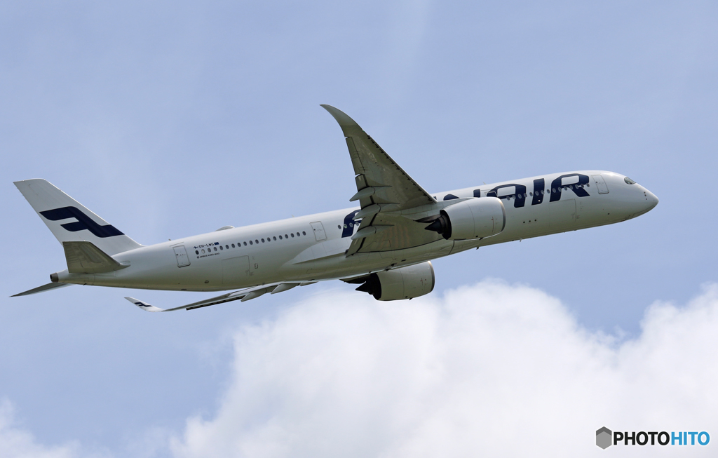 「良い雲」 Finnair A350-941 OH-LWG 飛び立ちです