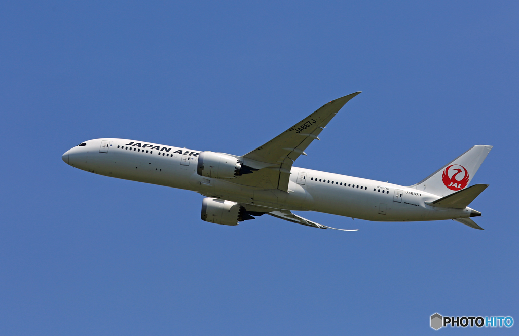 「すかい」 JAL 787-9 JA867J 飛び立ちです