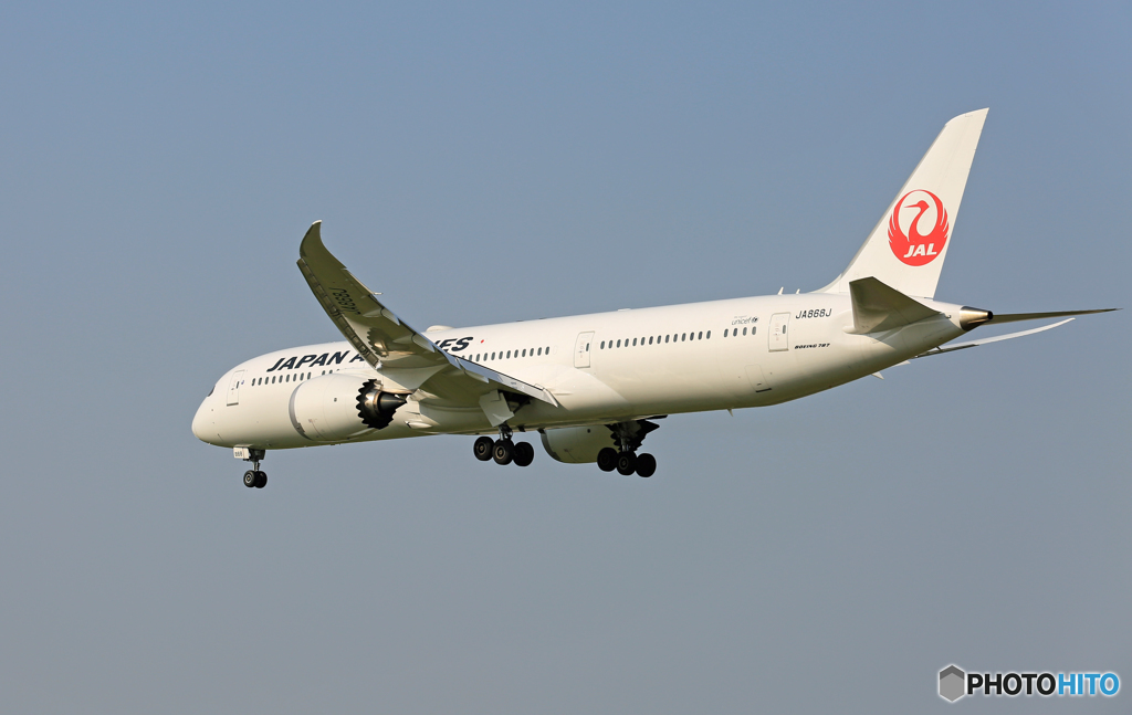 「青が好き」 JAL 787-9 JA868J 出発です