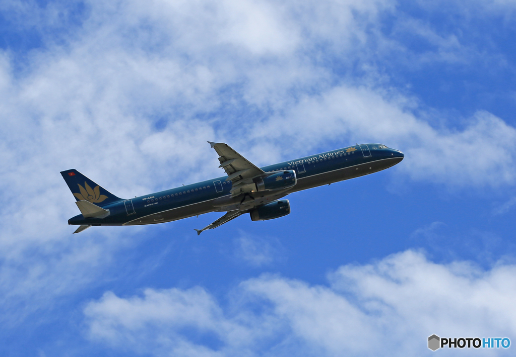 ☀「青い空」が一番 Vietnam A321-231 飛ぶ