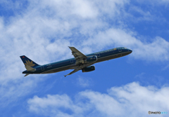☀「青い空」が一番 Vietnam A321-231 飛ぶ