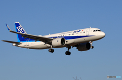 「はれー」 ANA A320-271N JA216A 到着です