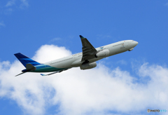 「青が大好き」 Garuda A330-343 PK-GHD 離陸
