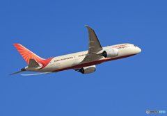 「良い空～」 AIR INDIA 787-8 VT-ANG 飛ぶ