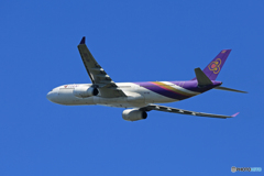 「晴れ」 THAI A330-343 HS-TBE 出発です
