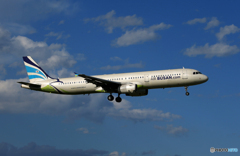 「青空」Air Busan A321-231 HL7723 Landing