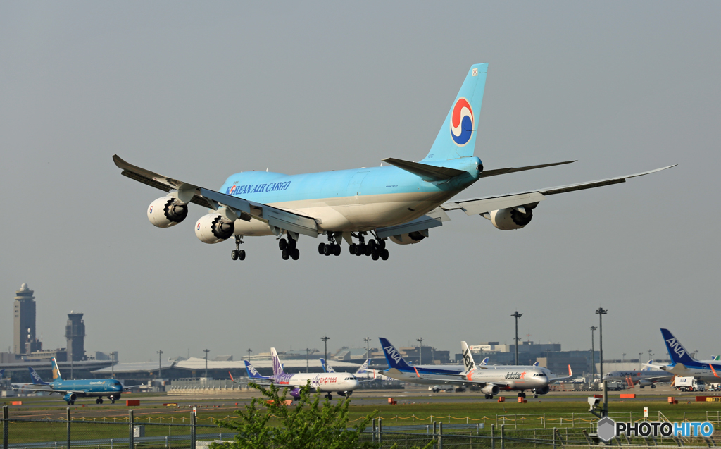 「空色」 Korean Cargo 747-8 HL7617 来た～