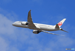 「青」☆JAL 787-9 JA865J 離陸です