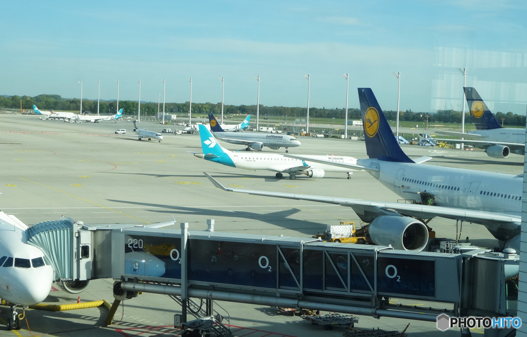 「あおいそら」ミュンヘン空港の風景
