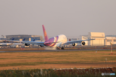 「晴れ」 THAI A380-841 HS-TUB 到着です