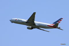 「令和」American 777-200 N772AN Takeoff