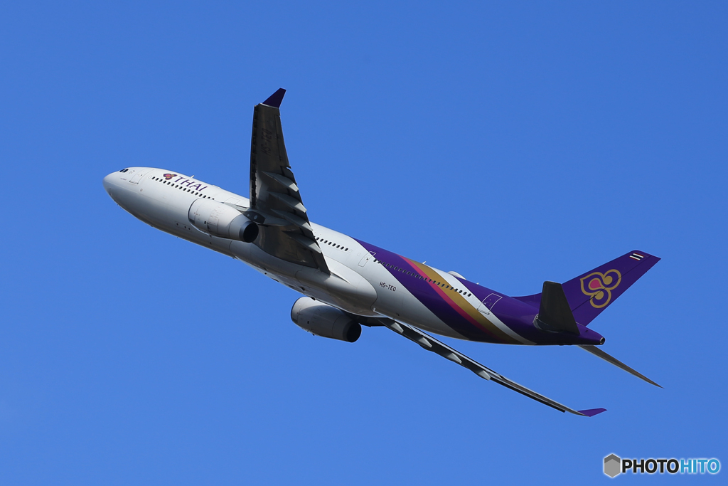 「空色」Thai A330-343 HS-TED Takeoff  
