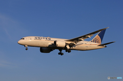  「晴れ」UNITED 787-8 N28912 到着 