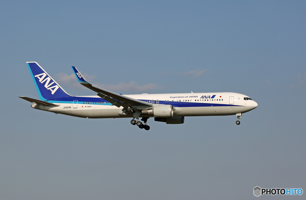 「そらー」 ANA 767-381 JA624A 飛行