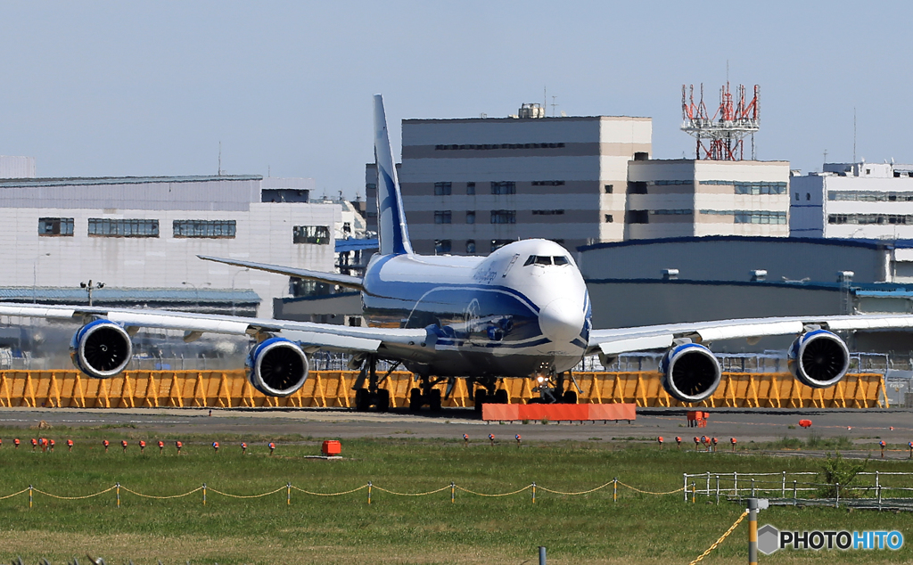 「青色が好き」Air Bridge Cargo 747 出発　