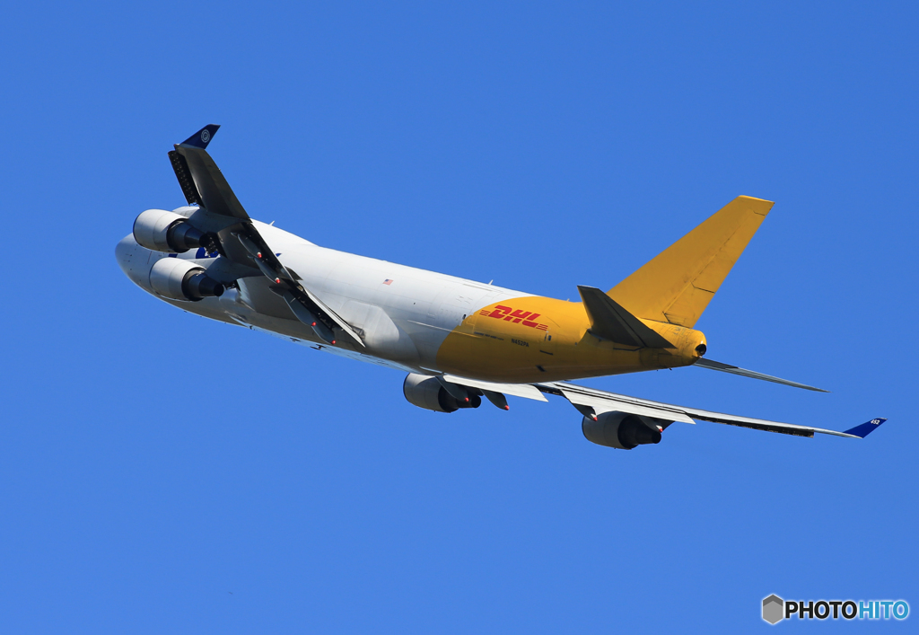 「蒼空」POLAR 747-400 N452PA Takeoff  