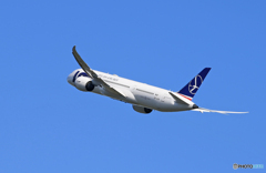 「群青色」LOT ポーランド航空 787-9 Takeoff