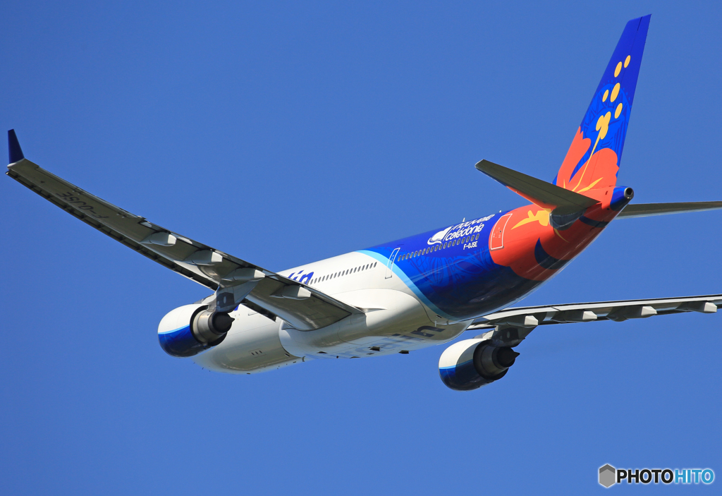 「青い日」 AIR CALIN A330-202 F-OJSE 飛び立ち