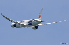「良い天気」　JAL [勝色] 787-8 JA841J 出発です