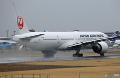 「良い天気」 ? JAL 777-346 JA741J離陸