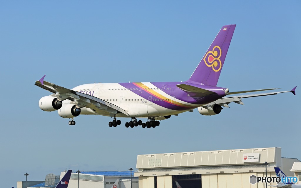 「スカイ」 Thai A380-841 HS-TUA 到着