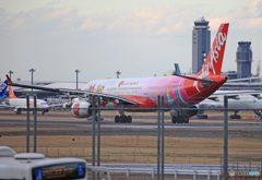 「空色」Air ASIA ロッテワールド　エアバスとBUS