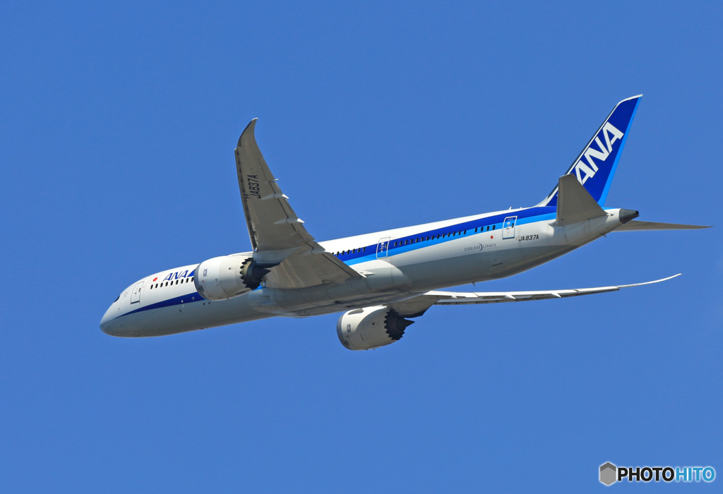 「SKY」 ANA 787-8 JA837A 離陸
