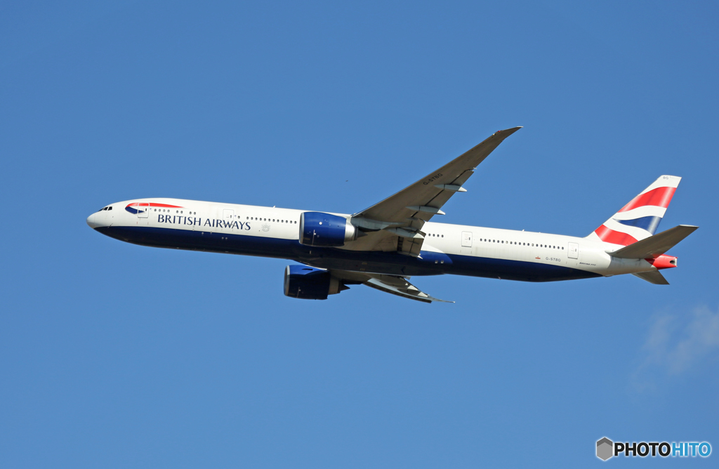 「すかい」 BRITISH 777-300 G-STBG出発です
