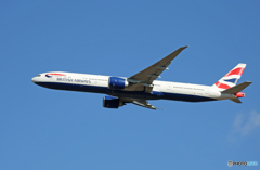 「すかい」 BRITISH 777-300 G-STBG出発です