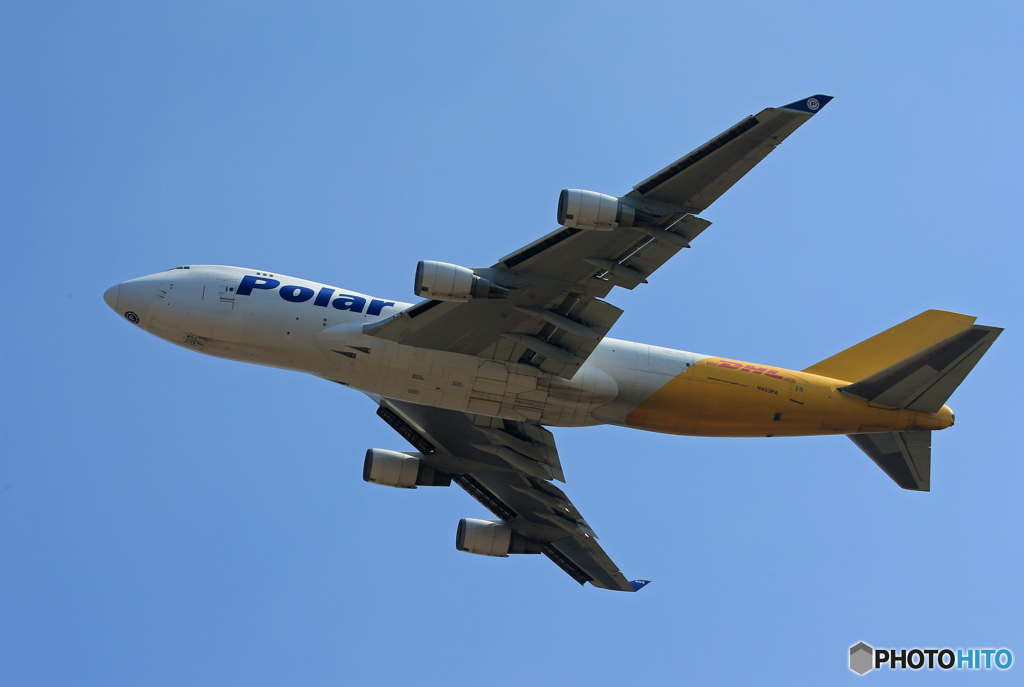 「空色」 POLAR 747-400 N453PA 出発