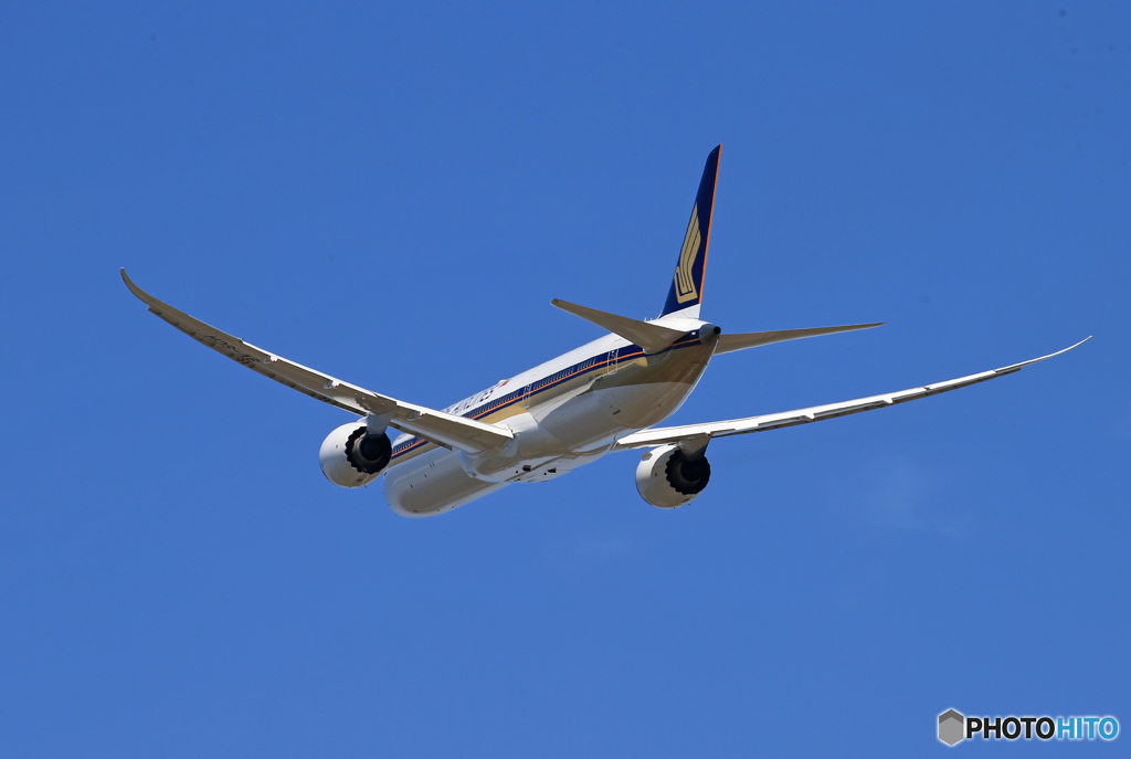 「Blue」 Singapore 787-10 9V-SCH Takeoff
