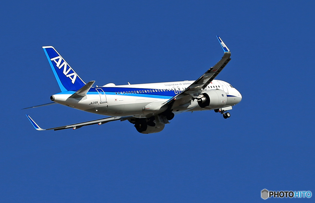 「晴れ」? ANA A320-271N 離陸します