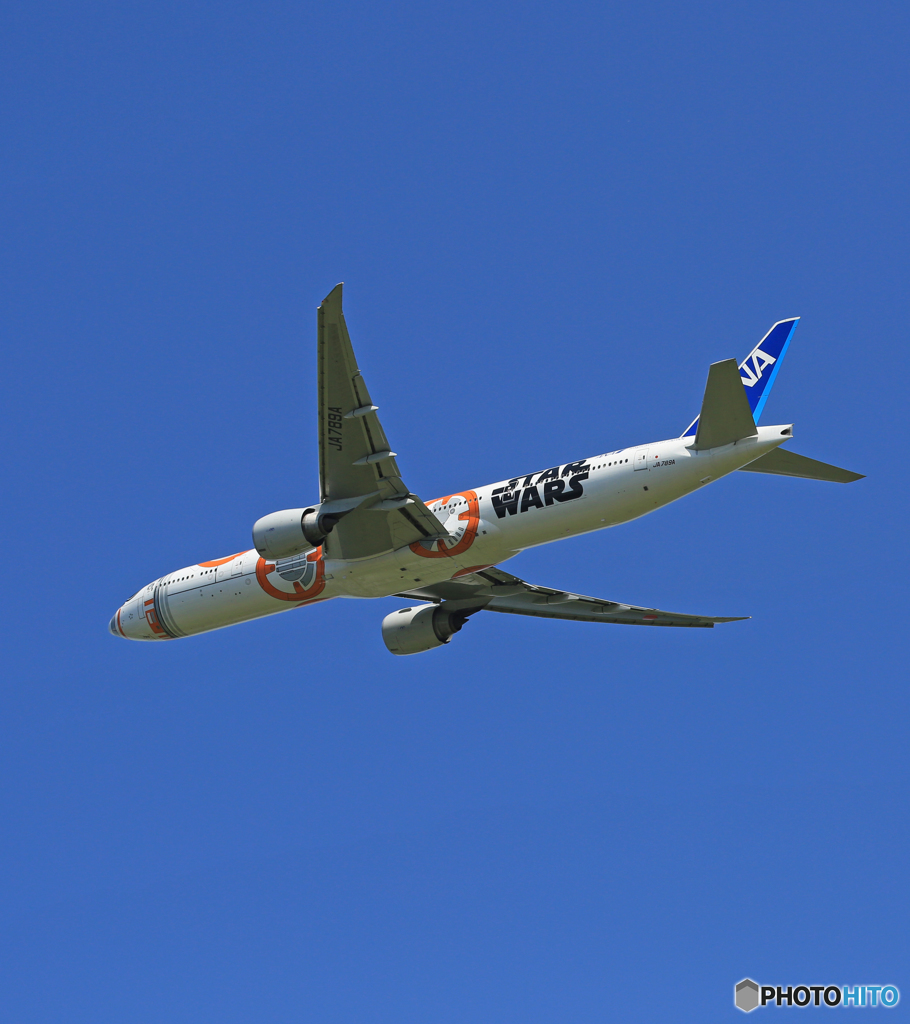 「青い空」が一番 STAR WARS JA789A 離陸