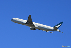 「すかい」Cathay 777-367 B-HNK  Takeoff 