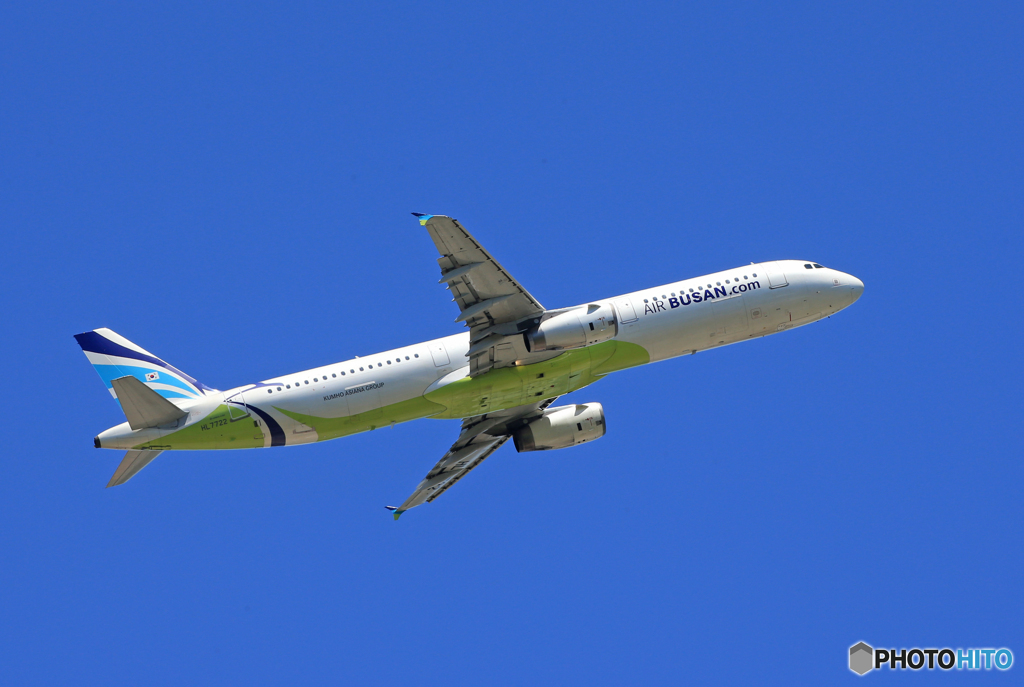 「青い空」が一番 Air Busan A321-231 Takeoff 