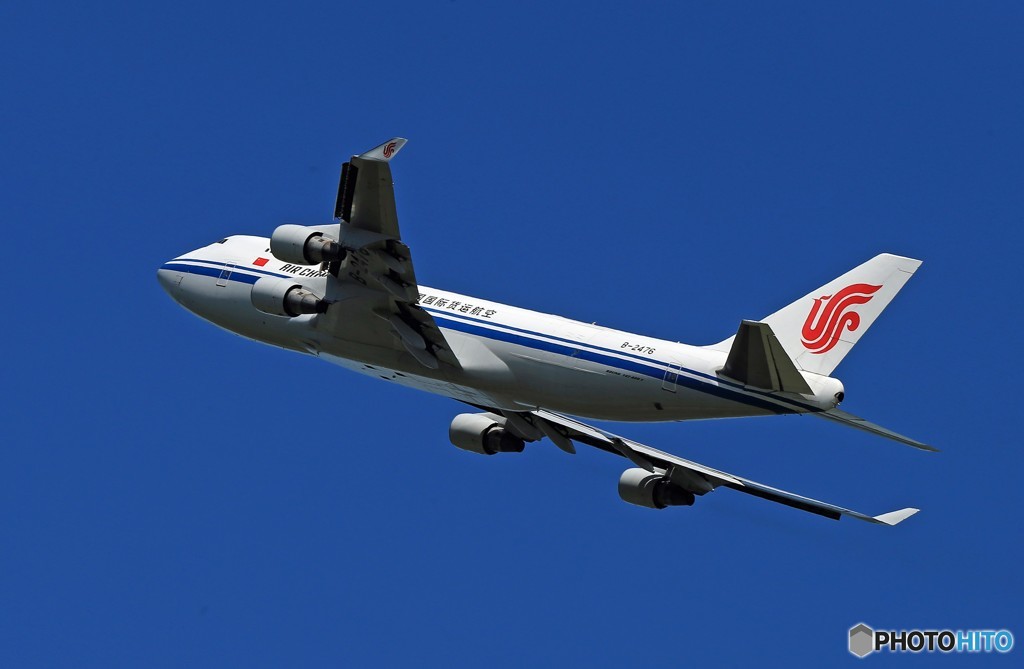 「晴れ」 China 747-400 B-2476 Takeoff 